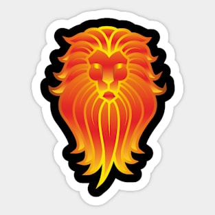 Lion head Sticker